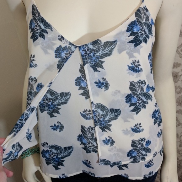 H&M | Flowy Layered Floral Flower Tank Top Camisole - Picture 8 of 10